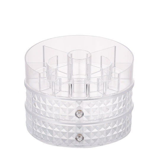 360 rotating diamond pattern makeup box