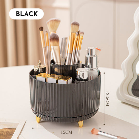 360 Rotating Makeup Brush Holder &amp; Organizer  Countertop Storage For Cosmetics &amp; Skincare 8 Colors