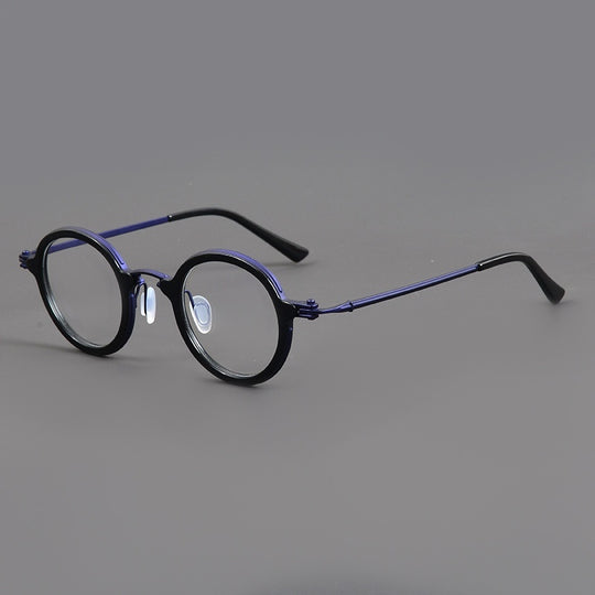 Pure Titanium Fashion Retro Trend Anti-blue Light Glasses